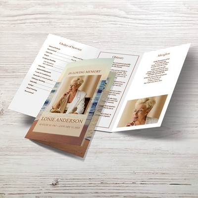Show details for Sunset Scenery Trifold Program