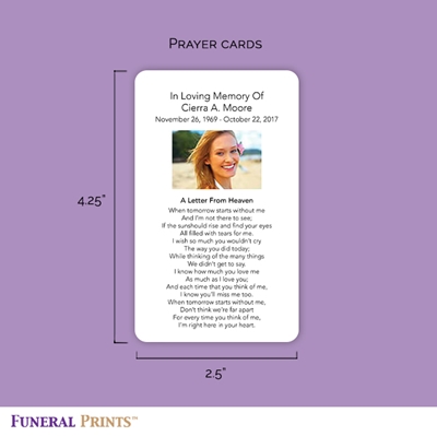 Show details for Our Lady of the Miraculous Medal English Memorial Card