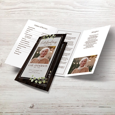 Show details for Rustic Brown Trifold Program