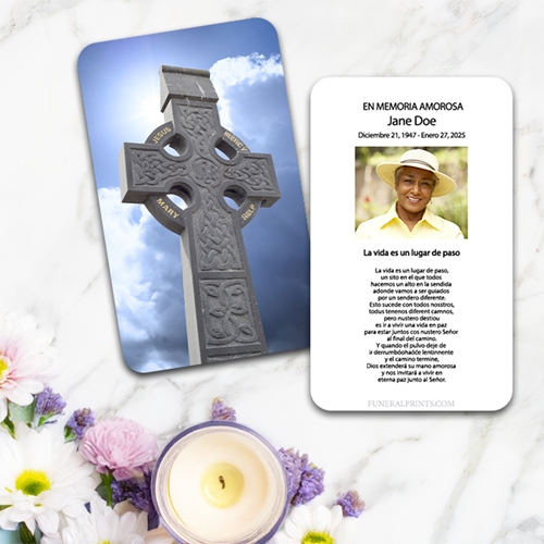 Show details for Our Lady Fatima 1 Spanish Prayer Card