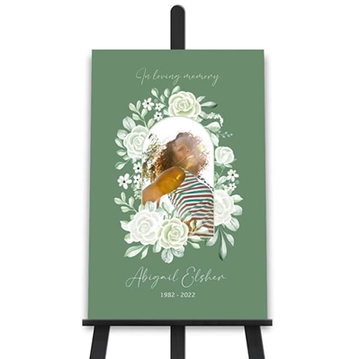 Show details for Sage Floral Poster