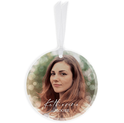 Show details for Bokeh Circle Ornament
