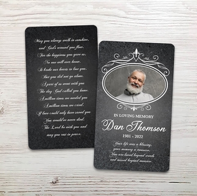 Show details for Gray Marble Memorial Package