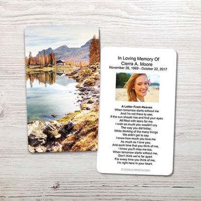 Show details for Lago Federa Memorial Card