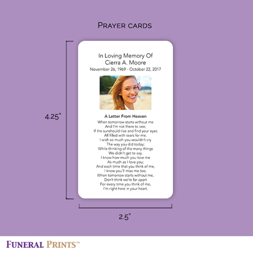 Show details for Lakeside Reflection Memorial Card