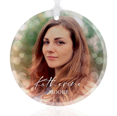 Show details for Bokeh Circle Ornament